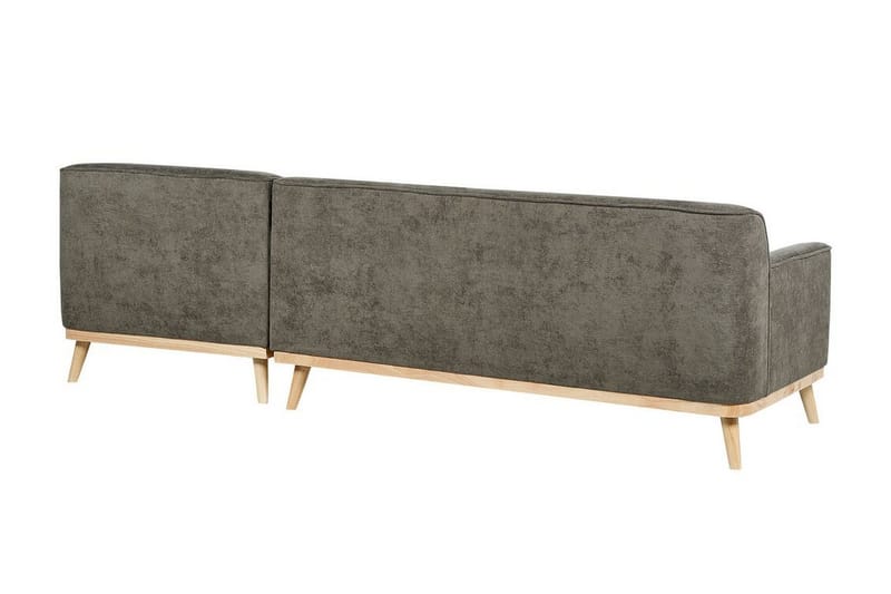 Bree Hörnsoffa 3-sits - Grön/Ljust trä - Möbler - Soffa - Bäddsoffa - Hörnbäddsoffa