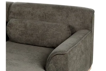 Bree Hörnsoffa 3-sits - Grön/Ljust trä - Möbler - Soffa - Hörnsoffa