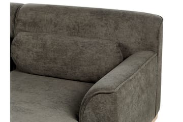 Bree Hörnsoffa 3-sits - Grön/Ljust trä - Möbler - Soffa - Bäddsoffa - Hörnbäddsoffa