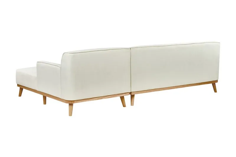 Bree Hörnsoffa 3-sits - Vit/Ljust trä - Möbler - Soffa - Bäddsoffa - Hörnbäddsoffa