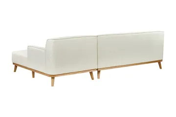 Bree Hörnsoffa 3-sits - Vit/Ljust trä - Möbler - Soffa - Bäddsoffa - Hörnbäddsoffa