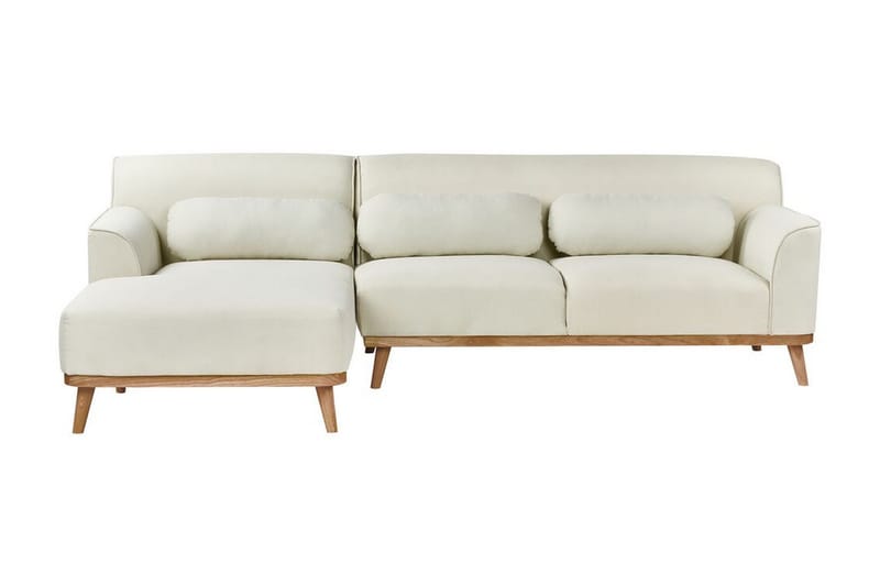 Bree Hörnsoffa 3-sits - Vit/Ljust trä - Möbler - Soffa - Bäddsoffa - Hörnbäddsoffa