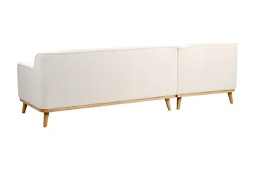 Bree Hörnsoffa 3-sits - Vit/Ljust trä - Möbler - Soffa - Bäddsoffa - Hörnbäddsoffa