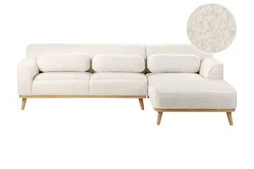 Bree Hörnsoffa 3-sits - Vit/Ljust trä - Möbler - Soffa - Bäddsoffa - Hörnbäddsoffa