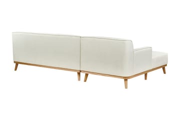 Bree Hörnsoffa 3-sits - Vit/Ljust trä - Möbler - Soffa - Bäddsoffa - Hörnbäddsoffa