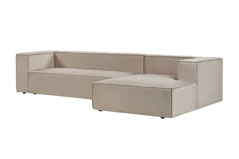 Britt Hörnsoffa 3-sits - Beige - Möbler - Soffa - Sammetssoffa