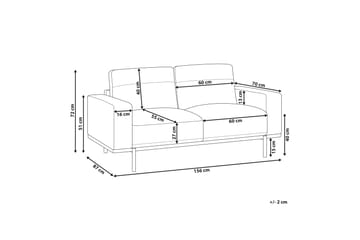 Bruna Soffa 2-sits - Brun - Möbler - Soffa - Skinnsoffa