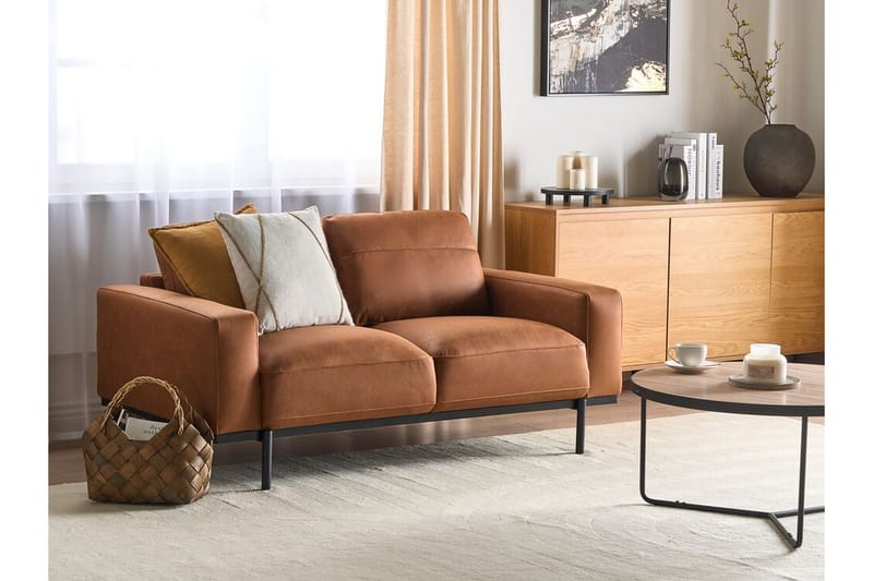 Bruna Soffa 2-sits - Brun - Möbler - Soffa - Skinnsoffa