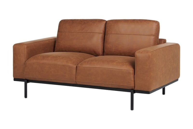 Bruna Soffa 2-sits - Brun - Möbler - Soffa - Skinnsoffa