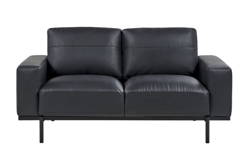 Bruna Soffa 2-sits - Svart - Möbler - Soffa - Skinnsoffa