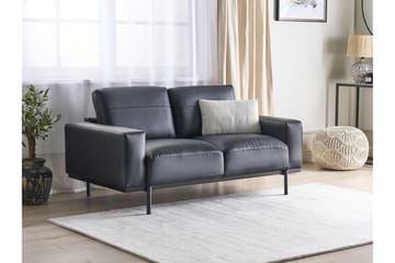 Bruna Soffa 2-sits - Svart - Möbler - Soffa - Skinnsoffa