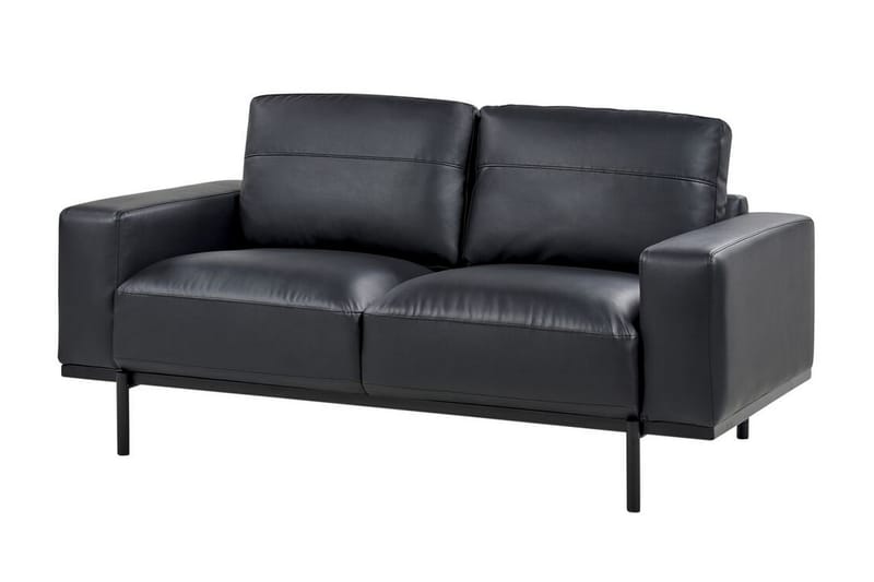 Bruna Soffa 2-sits - Svart - Möbler - Soffa - Skinnsoffa