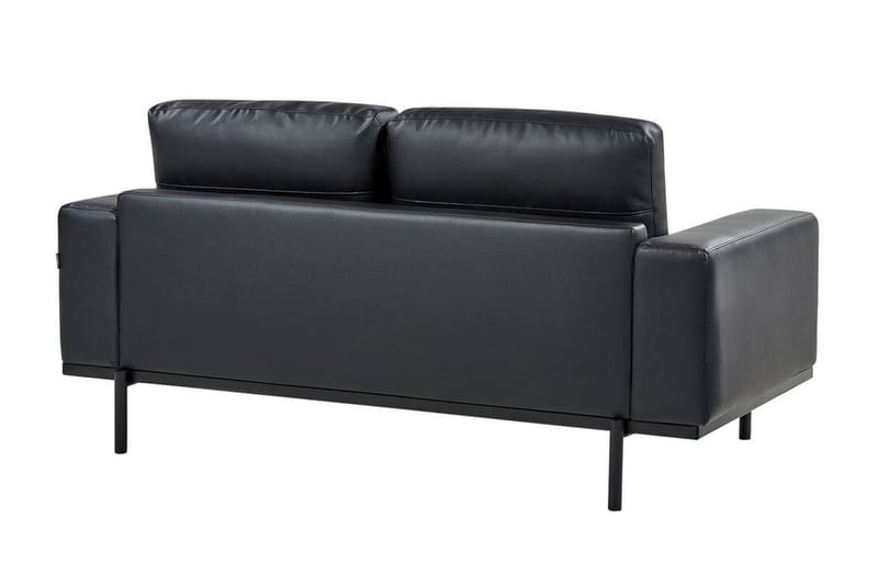 Bruna Soffa 2-sits - Svart - Möbler - Soffa - Skinnsoffa