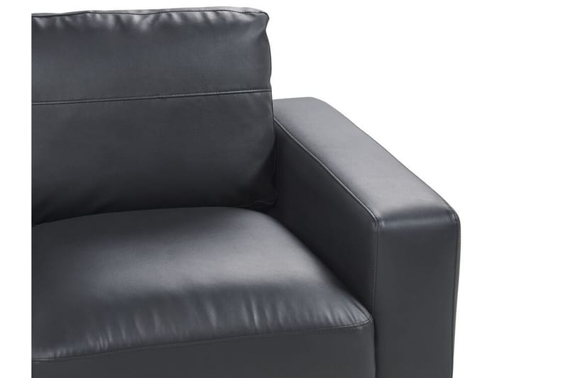 Bruna Soffa 2-sits - Svart - Möbler - Soffa - Skinnsoffa