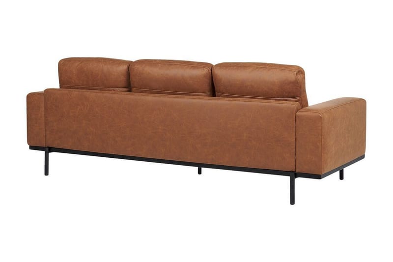 Bruna Soffa 3-sits - Brun - Möbler - Soffa - Skinnsoffa