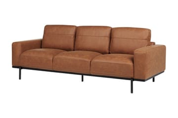 Bruna Soffa 3-sits - Brun - Möbler - Soffa - Skinnsoffa