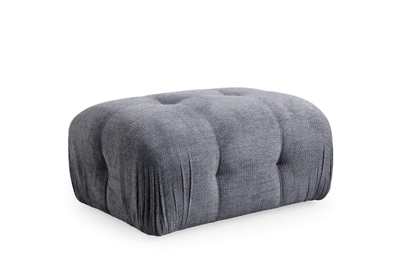 Bubblig Divansoffa 2-sits Belgin med fasta armstöd - Grå - Möbler - Soffa - Divansoffa & schäslongsoffa - 2 sits soffa med divan