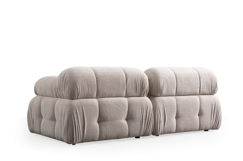 Bubblig Soffa 2-sits Belgin med fasta armstöd - Cream - Möbler - Soffa - 2 sits soffa