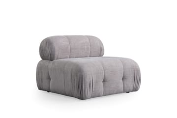 Bubblig Soffa 3-sits Belgin med fasta armstöd - Ljusgrå - Möbler - Soffa - 3 sits soffa