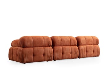 Bubblig Soffa 3-sits Belgin med fasta armstöd - Orange - Möbler - Soffa - 3 sits soffa
