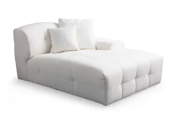 Buddy 4-sits Soffa med Divan - Vit - Möbler - Soffa - Divansoffa & schäslongsoffa - 4 sits soffa med divan