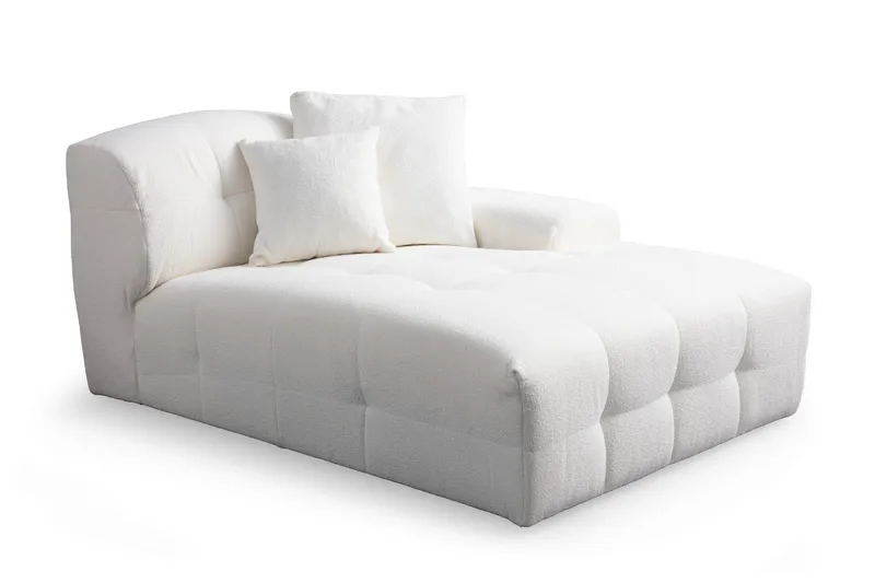 Buddy 4-sits Soffa med Divan - Vit - Möbler - Soffa - Divansoffa & schäslongsoffa - 4 sits soffa med divan