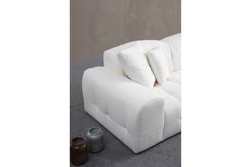 Buddy 4-sits Soffa med Divan - Vit - Möbler - Soffa - Divansoffa & schäslongsoffa - 4 sits soffa med divan