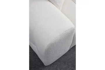 Buddy 4-sits Soffa med Divan - Vit - Möbler - Soffa - Divansoffa & schäslongsoffa - 4 sits soffa med divan