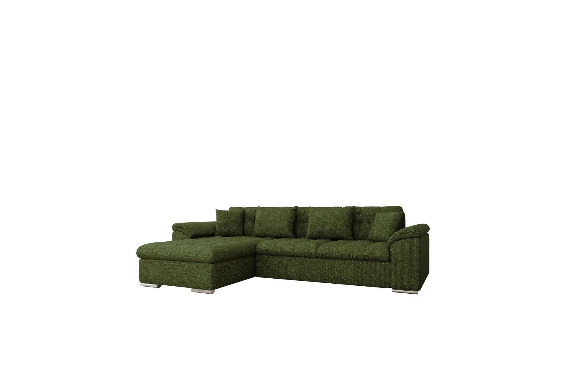 Camior Soffa med Divan 3-sits Grön - Möbler - Trademax