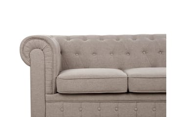 Casonya Soffa 3-sits - Beige/Mörkt trä - Möbler - Soffa - 3 sits soffa