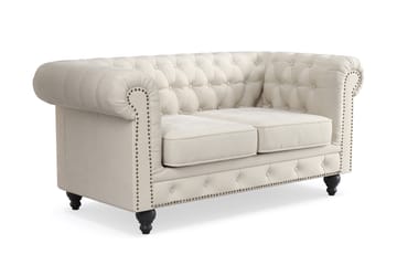 Chesterfield Deluxe 2-sits Soffa - Beige - Möbler - Soffa - 2 sits soffa