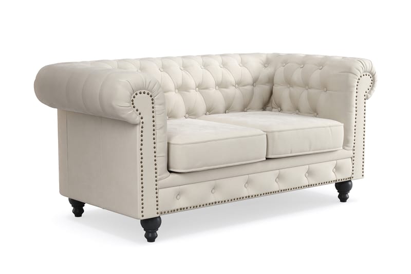 Chesterfield Deluxe 2-sits Soffa - Beige - Möbler - Soffa - 2 sits soffa