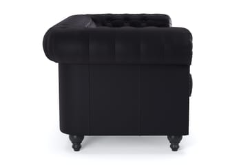 Chesterfield Deluxe 2-sits Soffa - Svart - Möbler - Soffa - 2 sits soffa
