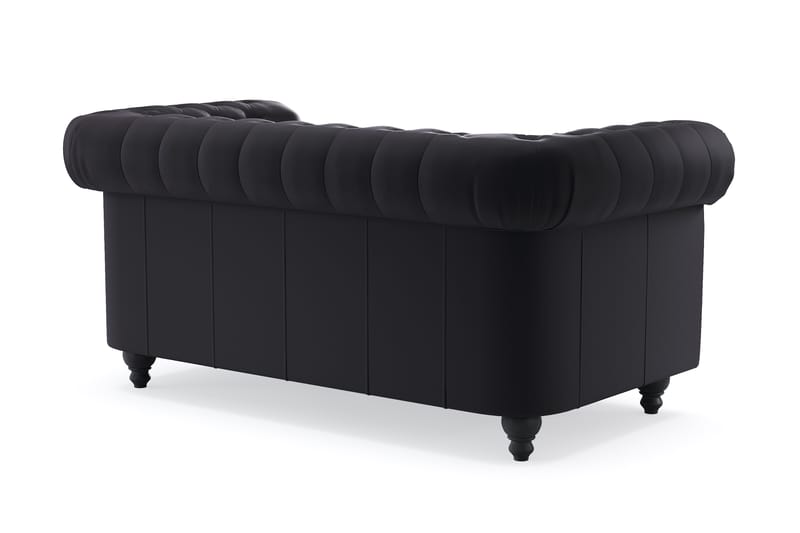 Chesterfield Deluxe 2-sits Soffa - Svart - Möbler - Soffa - 2 sits soffa