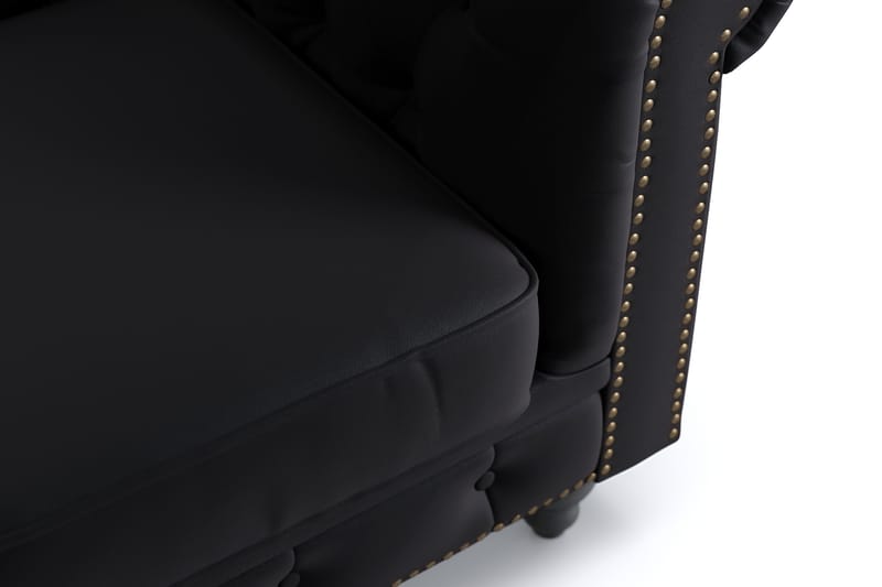 Chesterfield Deluxe 3-sits Soffa - Svart - Möbler - Soffa - 3 sits soffa