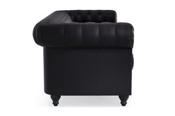 Chesterfield Deluxe 3-sits Soffa - Svart - Möbler - Soffa - 3 sits soffa