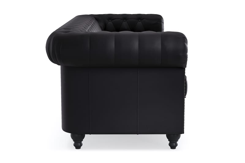 Chesterfield Deluxe 3-sits Soffa - Svart - Möbler - Soffa - 3 sits soffa