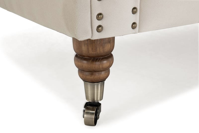 Sammetssoffa Chester Deluxe 4-sits - Beige - Möbler - Soffa - Chesterfield soffa