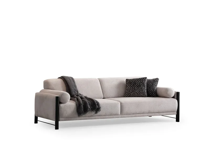 Childress 3-sits Soffa Chenille, Beige