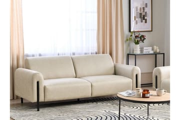 Christa Soffa 3-sits - Beige/Svart - Möbler - Soffa - Skinnsoffa