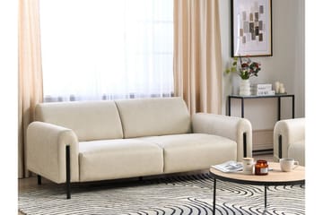 Christa Soffa 3-sits - Beige/Svart - Möbler - Soffa - Skinnsoffa