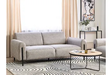 Christa Soffa 3-sits - Grå/Svart - Möbler - Soffa - Skinnsoffa