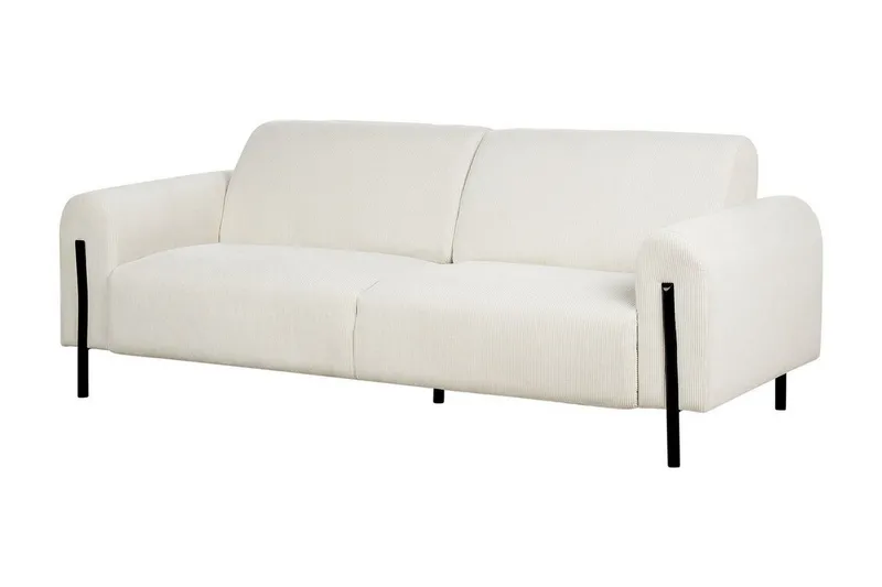 Christa Soffa 3-sits - Vit/Svart - Möbler - Soffa - 3 sits soffa