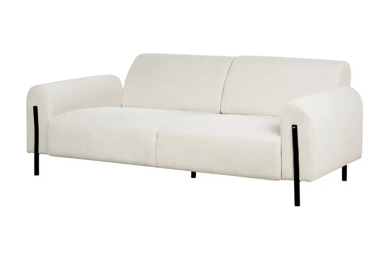 Christa Soffa 3-sits - Vit/Svart - Möbler - Soffa - 3 sits soffa