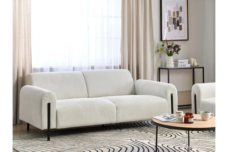 Christa Soffa 3-sits - Vit/Svart - Möbler - Soffa - 3 sits soffa