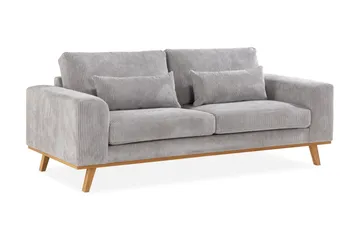 Copenhagen 2-sits Manchestersoffa - Ljusgrå - Möbler - Soffa - 2 sits soffa