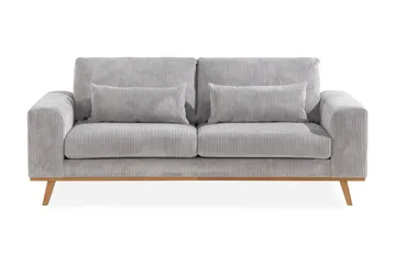 Copenhagen 2-sits Manchestersoffa - Ljusgrå - Möbler - Soffa - 2 sits soffa