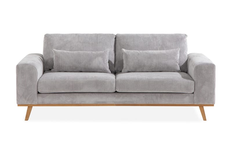 Copenhagen 2-sits Manchestersoffa - Ljusgrå - Möbler - Soffa - 2 sits soffa