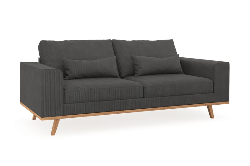 Copenhagen 2-sits Manchestersoffa - Mörkgrå - Möbler - Soffa - 2 sits soffa