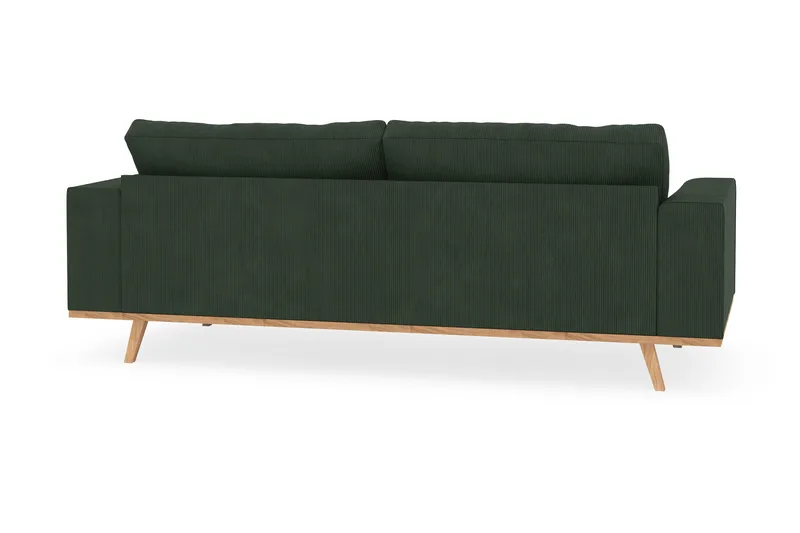 Copenhagen 3-sits Manchestersoffa - Mörkgrön - Möbler - Soffa - 3 sits soffa